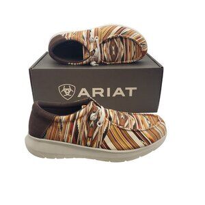 Mens Ariat Hilo Chimayo Sante Fe Mustard Moc Toe Flex Casual Shoes Sneakers 10 W